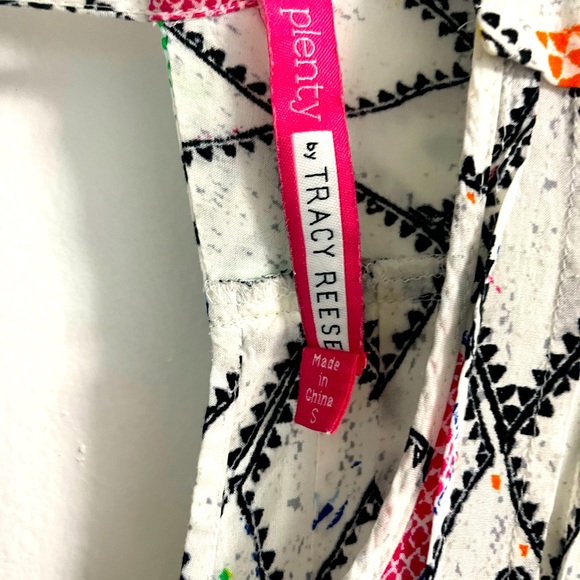 Plenty by Tracy Reese - Diamond pattern Hi Lo sleeveless top - size small - Picture 5 of 7